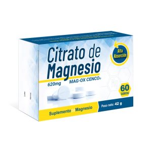 Citrato de Magnesio - 620 mg x 60 Tabletas