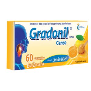 Gradonil Limón Miel - 60 Tabletas