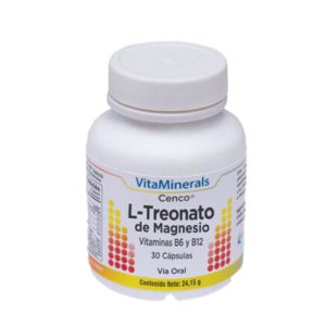 L-Treonato de Magnesio con Vitaminas B6 y B12 - 30 Cápsulas