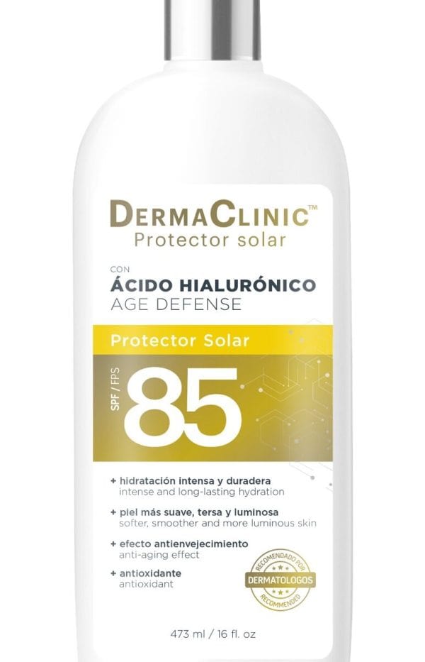 Protector Solar SPF 85 con Ácido Hialurónico - 473 ml