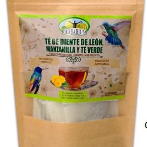 Té de Diente de León, Manzanilla y Té Verde - 25 Bolsitas