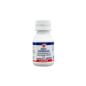 Agua Oxigenada 10 Volúmenes (Peróxido de Hidrógeno al 3%) - 60 ml