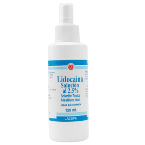 Lidocaína al 2.5% - Solución Tópica 120 ml