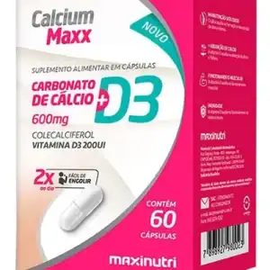 Calcium Maxx Calcio + Vitamina D3 - 60 Cápsulas