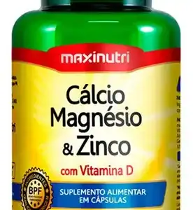 Calcio, Magnesio, Zinc y Vitamina D3 - 60 Cápsulas