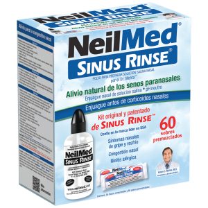 Sinus Rinse Kit con 60 Sobres Premezclados