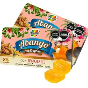 Caramelos de Miel y Propóleo con Jengibre - 12x8 Fórmula Abango